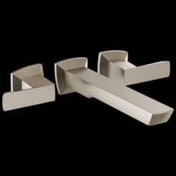 Brizo Brizo - Vettis Two-Handle Wall Mount Tub Filler 7 Brizo Brizo - Vettis Two-Handle Wall Mount Tub Filler -Plumb Tile T70488 NK B1