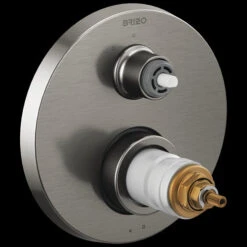 Brizo - Litze TempAssure Thermostatic Valve With 3-Function Diverter Trim - Less Handles -Plumb Tile T75535 SLLHP B1