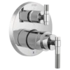 Brizo - Litze Pressure Balance Valve With Integrated 6-Function Diverter Trim - Less Handles -Plumb Tile T75P635 PCLHP HL75P33 PC