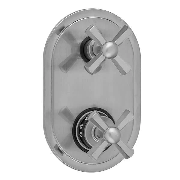 Jaclo Jaclo - Oval Plate With Hex Cross Thermostatic Valve With Hex Cross Built-in 2-Way Or 3-Way Diverter/Volume Controls (J-TH34-686 / J-TH34-687 / J-TH34-688 / J-TH34-689) 3 Jaclo Jaclo - Oval Plate With Hex Cross Thermostatic Valve With Hex Cross Built-in 2-Way Or 3-Way Diverter/Volume Controls (J-TH34-686 / J-TH34-687 / J-TH34-688 / J-TH34-689)