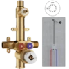 Santec Santec - Rough - 1/2 Inch Thermostatic Valve With One Way Volume Control 1 Santec Santec - Rough - 1/2 Inch Thermostatic Valve With One Way Volume Control -Plumb Tile TH 9010