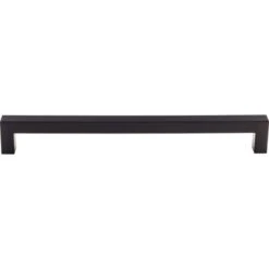 Top Knobs Top Knobs - Square Appliance Pull 18 Inch (c-c) -Plumb Tile TK165BLK 089