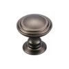 Top Knobs - Reeded 1 1/4 Inch Diameter Round Knob -Plumb Tile TK320AG