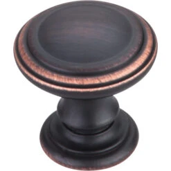 Top Knobs - Reeded 1 1/4 Inch Diameter Round Knob -Plumb Tile TK320UM