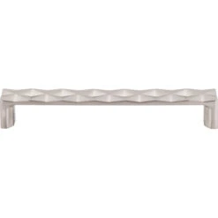 Top Knobs Top Knobs - Quilted 6 5/16 Inch Center To Center Bar Pull 12 Top Knobs Top Knobs - Quilted 6 5/16 Inch Center To Center Bar Pull -Plumb Tile TK563BSN