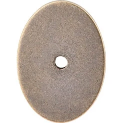 Top Knobs - Oval Backplate -Plumb Tile TK62GBZ