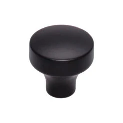 Top Knobs - Kinney 1 1/4 Inch Diameter Round Knob -Plumb Tile TK901BLK