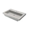 Native Trails Native Trails - Trough 3019 NativeStone Rectangular Bathroom Sink -Plumb Tile Trough 3019 Concrete Bathroom Sink Ash NSL3019 A SILO ANGLE