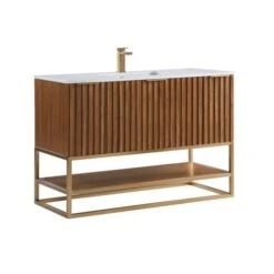 Bemma Bemma - Terra 48 Inch Bathroom Vanity With Top And Sink -Plumb Tile V TR48SFM 05BS C03S 1