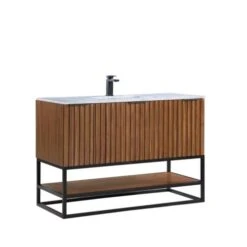 Bemma Bemma - Terra 48 Inch Bathroom Vanity With Top And Sink -Plumb Tile V TR48SFM 05MB M03S 1