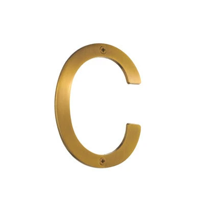 Beslagsboden - Villa House Letter C In Brushed Brass 3 Beslagsboden - Villa House Letter C In Brushed Brass