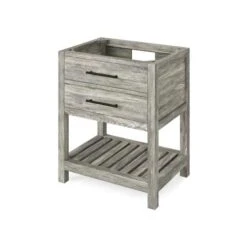 Jeffrey Alexander Jeffrey Alexander - 30 Inch Wavecrest Single Sink Free Standing Vanity Cabinet - Less Vanity Top 10 Jeffrey Alexander Jeffrey Alexander - 30 Inch Wavecrest Single Sink Free Standing Vanity Cabinet - Less Vanity Top -Plumb Tile VN2WAV 30 WG NT