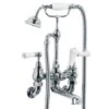 Lefroy Brooks Lefroy Brooks - Classic White Lever Wall Mounted Bath/Shower Mixer -Plumb Tile WL 1166 CL