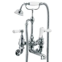 Lefroy Brooks Lefroy Brooks - Classic White Lever Wall Mounted Bath/Shower Mixer