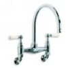 Lefroy Brooks Lefroy Brooks - Classic White Lever Wall Mounted Kitchen Bridge Mixer 2 Lefroy Brooks Lefroy Brooks - Classic White Lever Wall Mounted Kitchen Bridge Mixer -Plumb Tile WL1518 x large