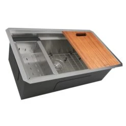 Nantucket Sinks Nantucket Sinks - 30 Inch Pro Series Single Bowl Undermount Prep Station