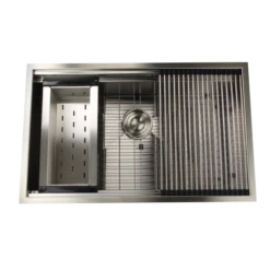 Nantucket Sinks Nantucket Sinks - 32 Inch Pro Series Large Prep Station Single Bowl Undermount SS Kitchen Sink.