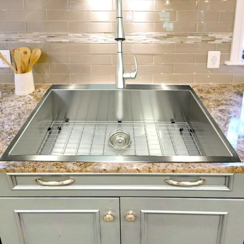 Nantucket Sinks Nantucket Sinks - 33 Inch Large Rectangle Single Bowl Self Rimming Zero Radius SS Drop In Kitchen Sink 3 Nantucket Sinks Nantucket Sinks - 33 Inch Large Rectangle Single Bowl Self Rimming Zero Radius SS Drop In Kitchen Sink