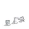 Kallista - Per Se Decorative Sink Faucet, Low Spout, Saint-Louis Clear Crystal Knob Handles -Plumb Tile aab91611 rgb