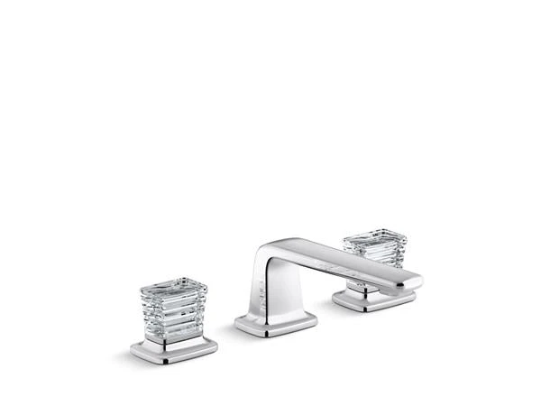 Kallista - Per Se Decorative Sink Faucet, Low Spout, Saint-Louis Clear Crystal Knob Handles 3 Kallista - Per Se Decorative Sink Faucet, Low Spout, Saint-Louis Clear Crystal Knob Handles