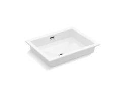 Kallista Kallista - Perfect Under-Mount Sink W/ Overflow, Centric Rectangle Glazed