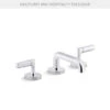 Kallista - One Nazaré Sink Faucet, Low Spout, Lever Handles -Plumb Tile aac66106 rgb