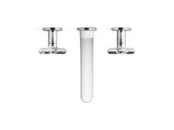 Kallista - 002 Ws Wall Mount Sink Faucet - Zebra Jasper Cross Handles