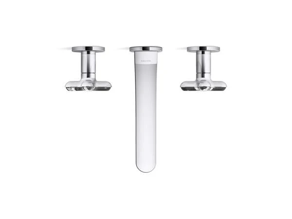 Kallista - 002 Ws Wall Mount Sink Faucet - Zebra Jasper Cross Handles 3 Kallista - 002 Ws Wall Mount Sink Faucet - Zebra Jasper Cross Handles