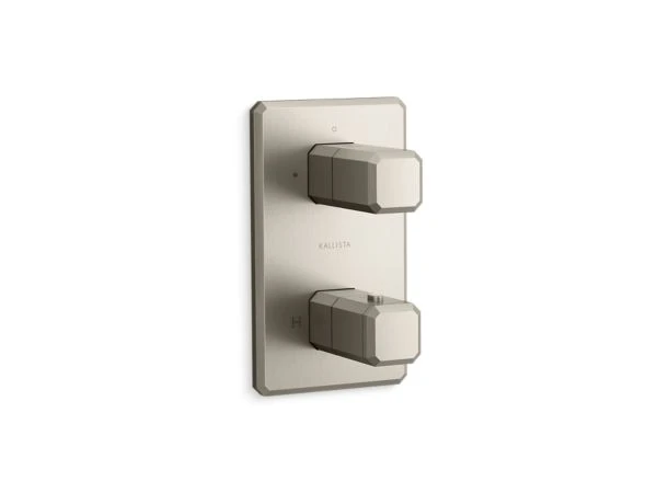 Kallista Kallista - Bezel 2-Outlet Stacked Thermostatic Trim 4 Kallista Kallista - Bezel 2-Outlet Stacked Thermostatic Trim - Image 2