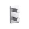 Kallista Kallista - Bezel 2-Outlet Stacked Thermostatic Trim 2 Kallista Kallista - Bezel 2-Outlet Stacked Thermostatic Trim -Plumb Tile aag67628 rgb