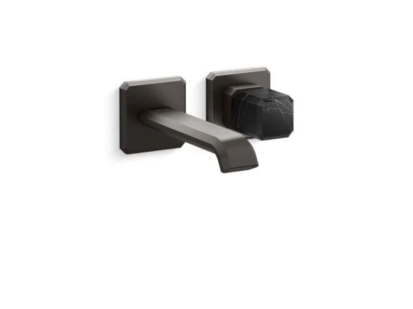 Kallista - Bezel Wall Mount Single Control Sink Faucet, Nero Marquina Stone 7 Kallista - Bezel Wall Mount Single Control Sink Faucet, Nero Marquina Stone - Image 5