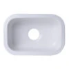 Alfi Alfi - Small Rectangular Fireclay Undermount Or Drop In Prep / Bar Sink -Plumb Tile ab1218 1 1