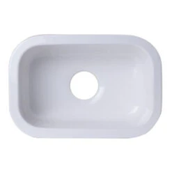 Alfi Alfi - Small Rectangular Fireclay Undermount Or Drop In Prep / Bar Sink