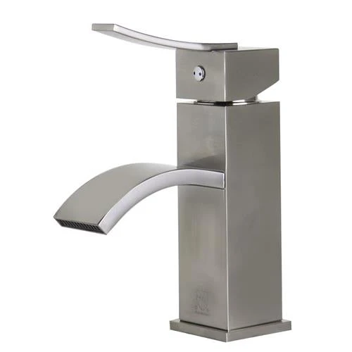 Alfi - Square Body Curved Spout Single Lever Bathroom Faucet 4 Alfi - Square Body Curved Spout Single Lever Bathroom Faucet - Image 2