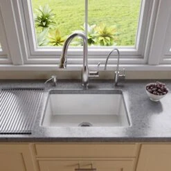 Alfi Alfi - 23 Inch White Fireclay Undermount Kitchen Sink