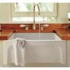 Alfi Alfi - 24 Inch Arched Apron Thick Wall Fireclay Single Bowl Farm Sink