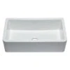 Alfi Alfi - 33 Inch Smooth Apron Solid Thick Wall Fireclay Single Bowl Farm Sink