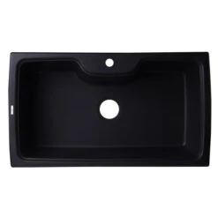 Alfi Alfi - 35 Inch Drop-In Single Bowl Granite Composite Kitchen Sink 9 Alfi Alfi - 35 Inch Drop-In Single Bowl Granite Composite Kitchen Sink -Plumb Tile ab3520di bla