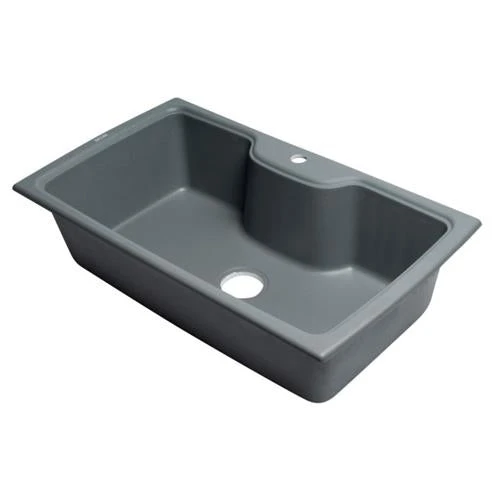 Alfi Alfi - 35 Inch Drop-In Single Bowl Granite Composite Kitchen Sink 3 Alfi Alfi - 35 Inch Drop-In Single Bowl Granite Composite Kitchen Sink