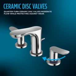 Toto - GO Series 1.2 Gpm Two Handle Widespread Bathroom Sink Faucet With Drain Assembly