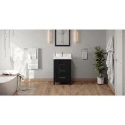 Jeffrey Alexander Jeffrey Alexander - Katara 24 Inch W Single Basin Bathroom Vanity Set -Plumb Tile aobtzvdammaduxf55bi6