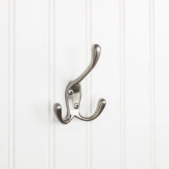 Elements Elements - 4 Inch Triple Zinc Wall Mount Coat Hook.