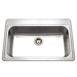 Hamat Hamat - Edition 33 Inch Topmount Stainless Steel 4-Hole Large Single Bowl Kitchen Sink