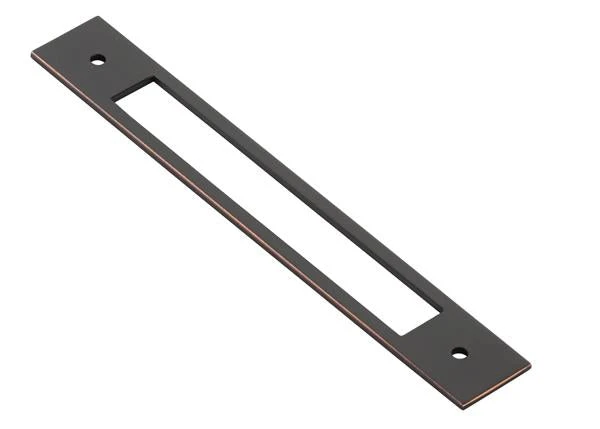 Emtek - Modern Backplate For Cabinet Pull, 6 Inch C-C 3 Emtek - Modern Backplate For Cabinet Pull, 6 Inch C-C