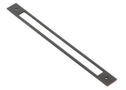 Emtek - Modern Backplate For Cabinet Pull, 10 Inch C-C