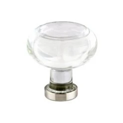 Emtek - Georgetown Glass Knob, 1-1/4 Inch -Plumb Tile emt86399us15 25