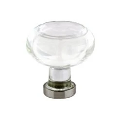 Emtek - Georgetown Glass Knob, 1-1/4 Inch -Plumb Tile emt86399us15a 55