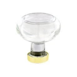 Emtek - Georgetown Glass Knob, 1-1/4 Inch -Plumb Tile emt86399us3 56