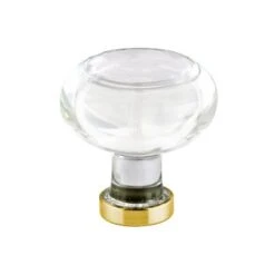 Emtek - Georgetown Glass Knob, 1-1/4 Inch -Plumb Tile emt86399us4 75
