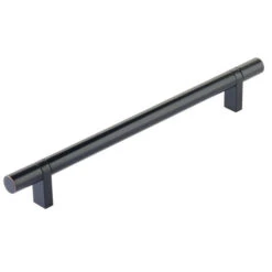 Emtek Emtek - Select Bar Cabinet Pull 8 Inch C-C, Rectangular Bar Stem, Smooth Bar 32 Emtek Emtek - Select Bar Cabinet Pull 8 Inch C-C, Rectangular Bar Stem, Smooth Bar -Plumb Tile emtek 84156rcbus10bsmus10b 64